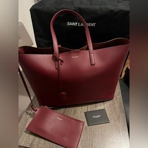 YSL tote with organizer